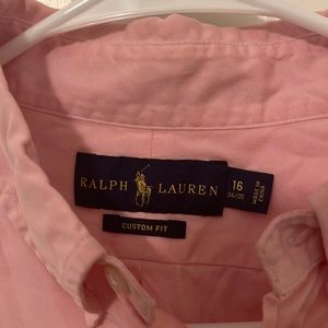 Pink Oxford button down medium 16 34/35 Ralph Lauren